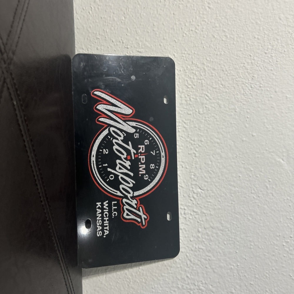 R.P.M MotorSports License Plate‎ Decor Metal Plate